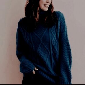 🎁 Bundle Deal! 3 Sweaters for $45 Aerie Wool Blend Oversized Turtleneck Sweater